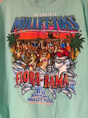 Florabama Famous Bar Aqua Graphic Tee Unisex XL